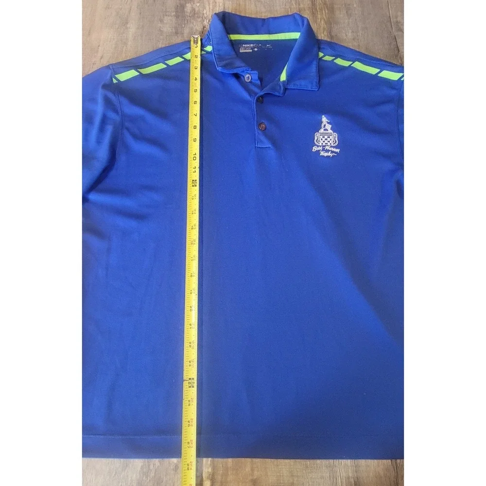 Nike Golf Performance Dri Fit Mens Large Borg Warner Cup Embroidered Polo Shirt